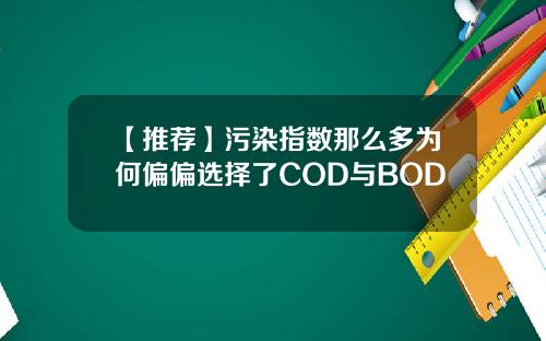 【推荐】污染指数那么多为何偏偏选择了COD与BOD