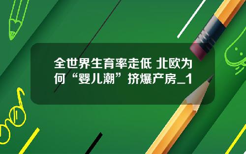 全世界生育率走低 北欧为何“婴儿潮”挤爆产房_1