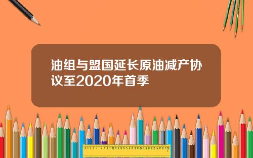 油组与盟国延长原油减产协议至2020年首季