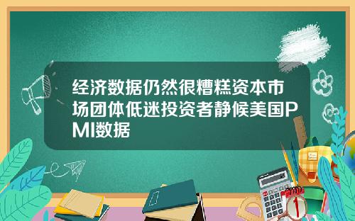 经济数据仍然很糟糕资本市场团体低迷投资者静候美国PMI数据