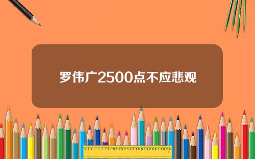 罗伟广2500点不应悲观