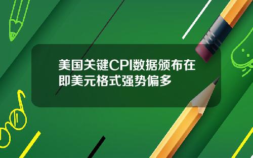 美国关键CPI数据颁布在即美元格式强势偏多