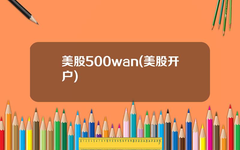 美股500wan(美股开户)