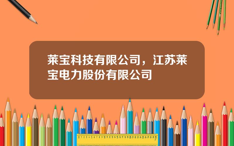 莱宝科技有限公司，江苏莱宝电力股份有限公司