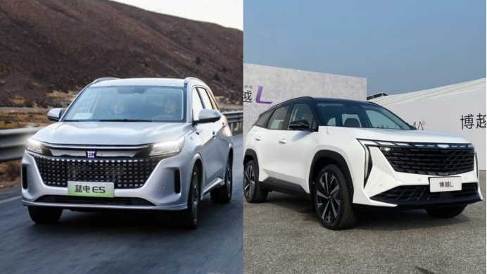 蓝电E5这款插混中型SUV，居然这么便宜，能够甩博越L“几条街”吗？